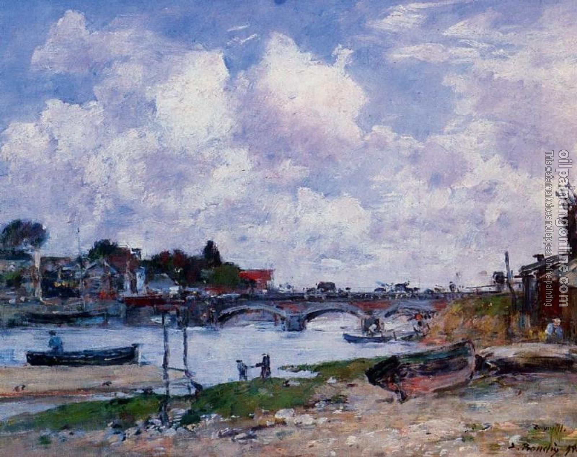 Boudin, Eugene - The Bridge over the Toques at Deauville